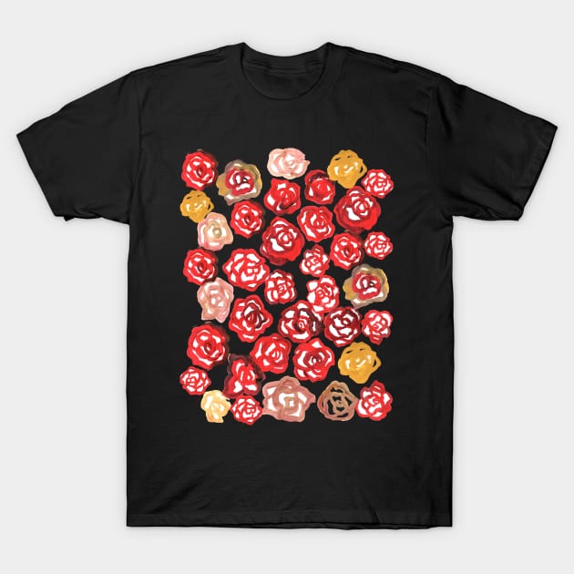 field of roses T-Shirt by RavensLanding